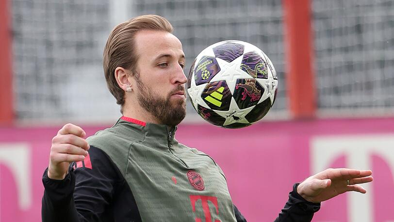 Nach seiner Wadenprellung war Harry Kane beim Abschlusstraining dabei.