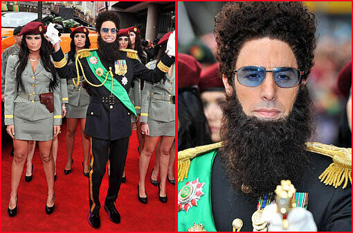 Ein cooler Diktator: Sacha Baron Cohen präsentiert seinen neuen Film in London.