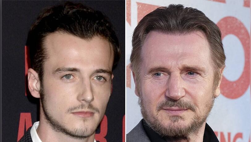 Eine optische Ähnlichkeit zwischen Liam Neeson und seinem Sohn Micheál Richardson ist nicht von der Hand zu weisen.