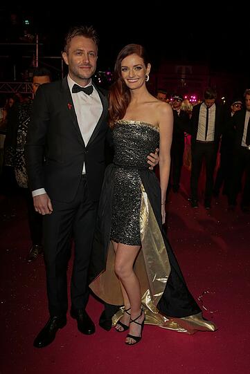 Chris Hardwick and Lydia Hearst