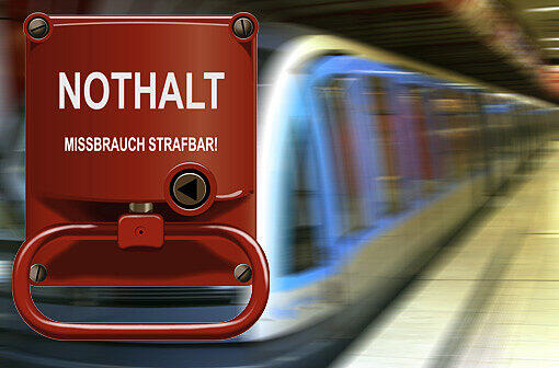Unfälle im Gleisbett der U-Bahn und der S-Bahn: Oft ist der Nothalt die letzte Rettung vor dem Tod. (Symbolbild)