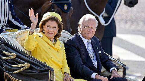 Das royale Vorbild: K&ouml;nigin Silvia von Schweden und K&ouml;nig Carl XVI. Gustaf von Schweden. (Archivbild)