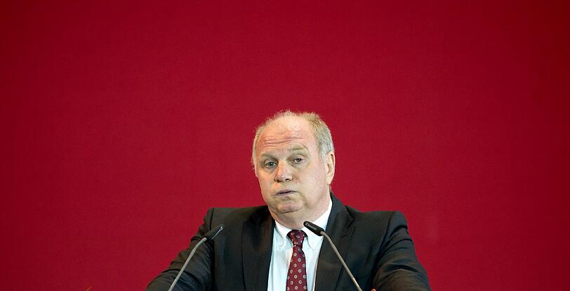 Uli Hoeneß am Freitagabend im Audi Dome.