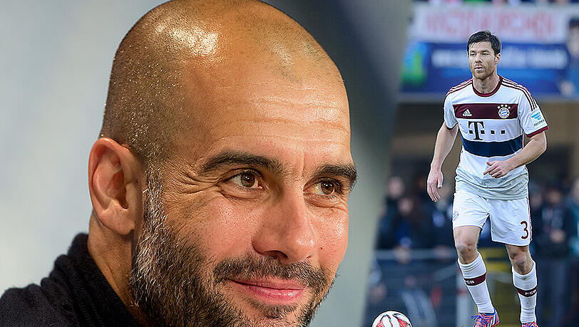 Pep Guardiola setzt gegen Braunschweig wieder auf Xabi Alonso. Pep Guardiola setzt gegen Braunschweig wieder auf Xabi Alonso.