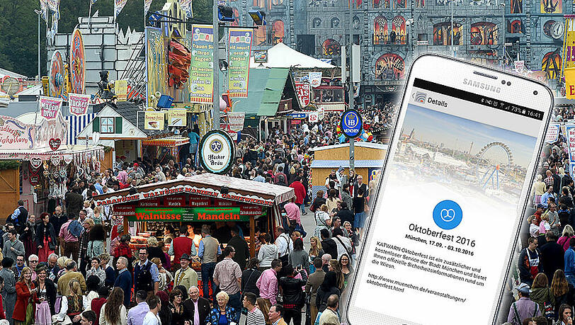 Katwarn bietet ein eigenes Themenpaket zur Wiesn an. Katwarn bietet ein eigenes Themenpaket zur Wiesn an.