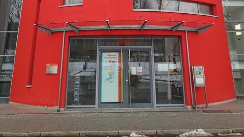 Der Konzern Eon in der Eon-Allee in Landshut. Dort gibt es auch einen Video-Terminal für Kunden. Der will aber erstmal gefunden werden.