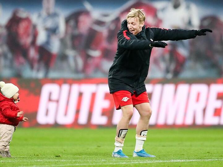 Hat momentan viel Grund zum Feiern mit RB Leipzig: Emil Forsberg.