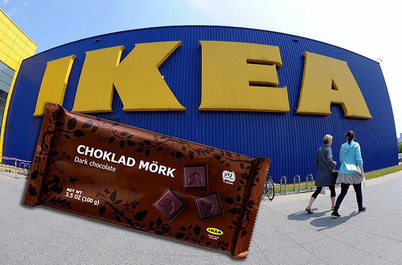 Ikea ruft zwei Sorten Schokolade zurück: "Choklad Mörk 60%" und "Choklad Mörk 70%".