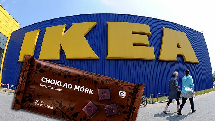 Ikea ruft zwei Sorten Schokolade zurück: "Choklad Mörk 60%" und "Choklad Mörk 70%". Ikea ruft zwei Sorten Schokolade zurück: "Choklad Mörk 60%" und "Choklad Mörk 70%".