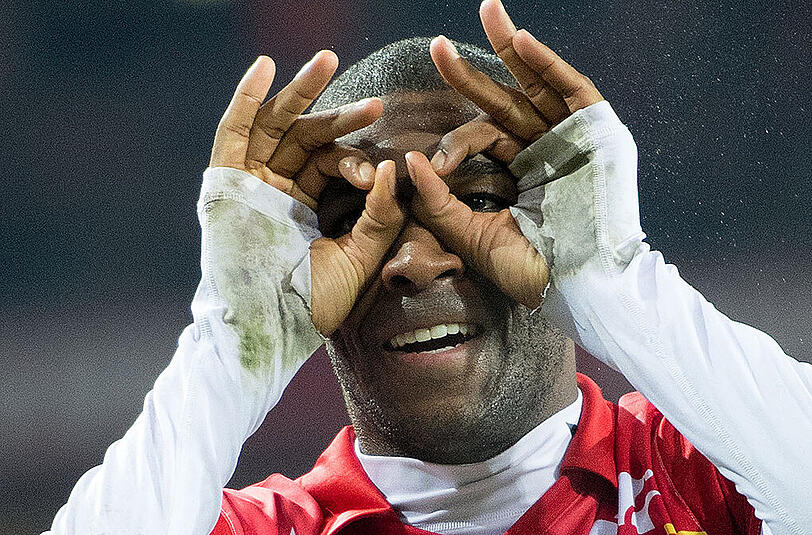 Anthony Modeste ist bekannt für seinen Brillen-Jubel.