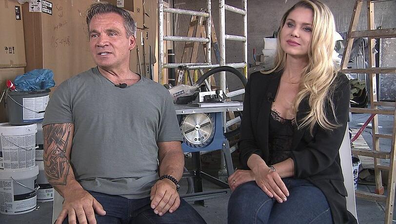 Erster gemeinsamer Auftritt: Peter Klein und Yvonne Woelke bei "Wettkampf in 4 Wänden". Erster gemeinsamer Auftritt: Peter Klein und Yvonne Woelke bei "Wettkampf in 4 Wänden".