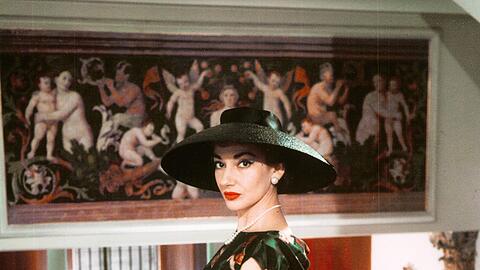 Maria Callas 1958 in Mailand.