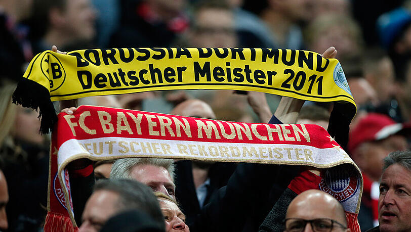 FC Bayern gegen Borussia Dortmund - das ist auch ein Duell der Fans. FC Bayern gegen Borussia Dortmund - das ist auch ein Duell der Fans.