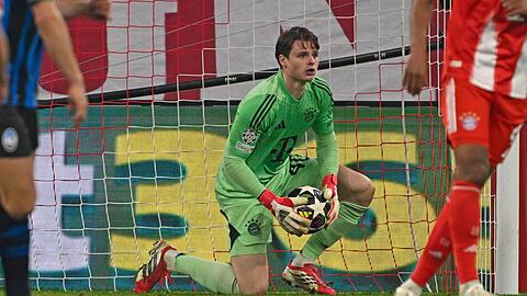 K&ouml;nnte beim FC Bayern die Nachfolge von Manuel Neuer antreten: Jonas Urbig.