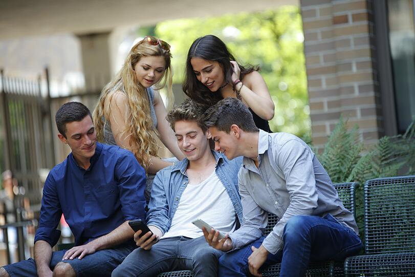 Bilder vom Casting für die Jugend-Werbekampagne.