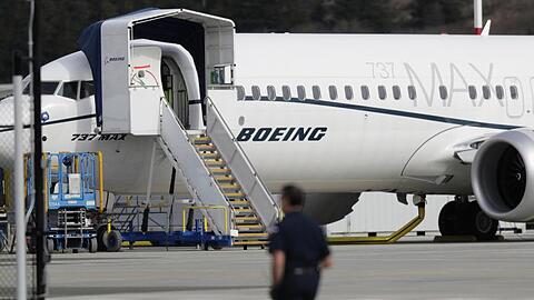 Eine Boeing 737 Max 8 steht auf dem Werksgelände des amerikanischen Flugzeugbauers in Seattle. IAG will gleich 200 Max-Jets kaufen.