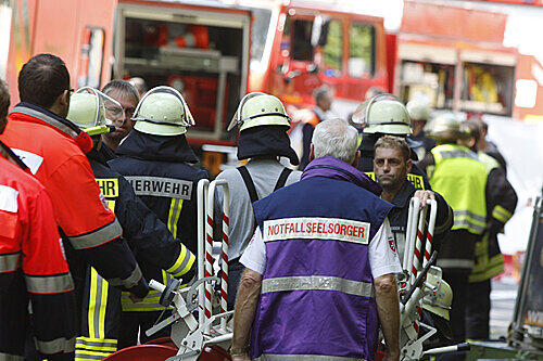 In Radevormwald sind Rettungsmannschaften im Einsatz