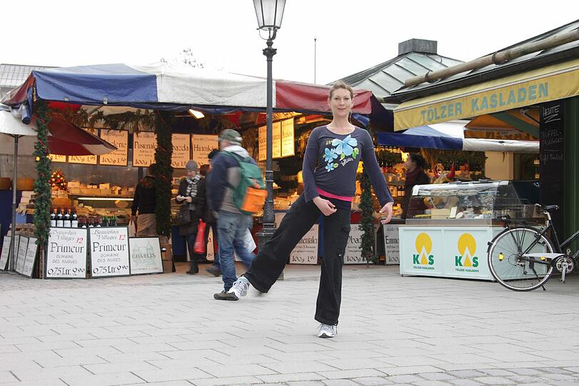 Ob Sie wie Elke Lindert auf dem Viktualienmarkt trainieren oder lieber daheim &ndash; Ihr Po wird es Ihnen danken.