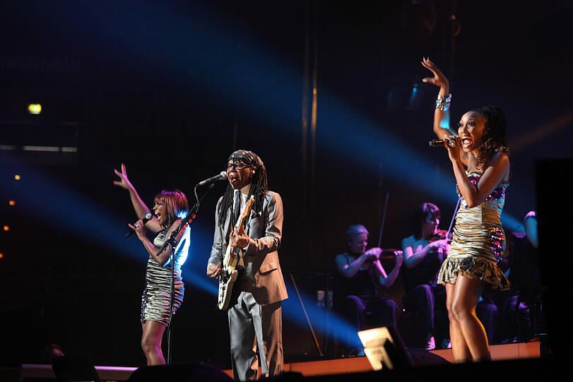 Party-Stimmung pur kam mit "Nile Rodgers & Chic" in die Olympiahalle.