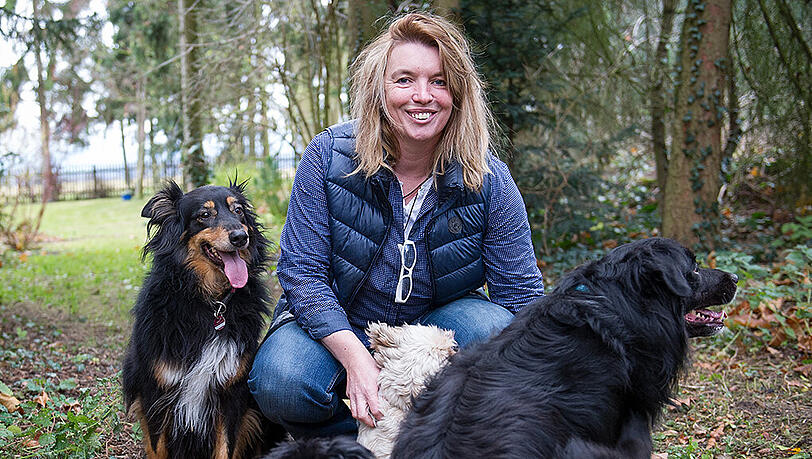 Katrin Rösemeier vermietet Hunde vor allem an Senioren. Katrin Rösemeier vermietet Hunde vor allem an Senioren.