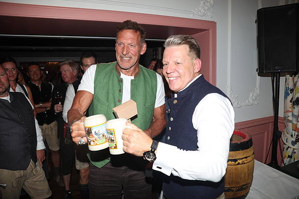 Langjährige Freunde: Ralf Moeller und Axel Kahn. Langjährige Freunde: Ralf Moeller und Axel Kahn.