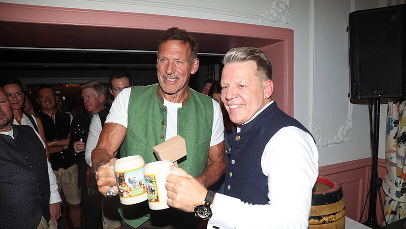 Langjährige Freunde: Ralf Moeller und Axel Kahn. Langjährige Freunde: Ralf Moeller und Axel Kahn.
