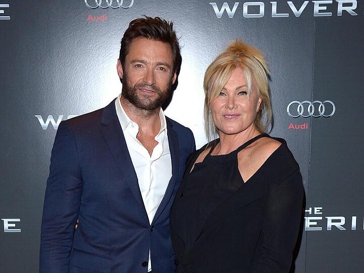 Hugh Jackman und seine Frau bei der Premiere von "Wolverine" in London