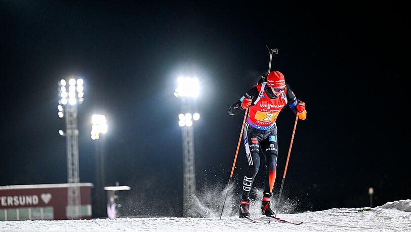 Benedikt Doll belegte mit der Biathlon-Staffel in Östersund den dritten Platz.