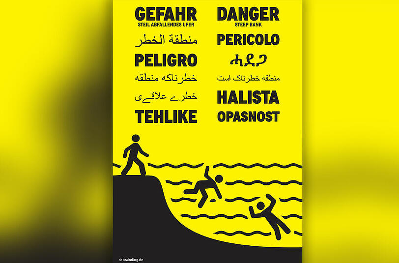 Dieses Schild könnte Leben retten.