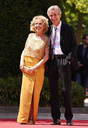 Schauspielerin Michaela May und ihr Mann Bernd Schadewald sind Stammgäste in Bayreuth.