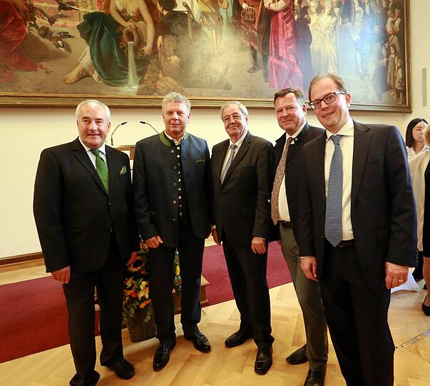 Ludwig Spaenle, Dieter Reiter, Hans Podiuk, Josef Schmid und Michael Kuffer