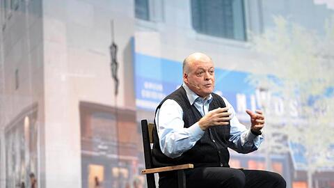 Ford-Chef Jim Hackett auf der Technik-Messe CES in Las Vegas.(Archivbild).