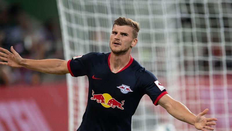 Umjubelter Mann beim Leipzig-Sieg in Gladbach: Nationalspieler Timo Werner. Umjubelter Mann beim Leipzig-Sieg in Gladbach: Nationalspieler Timo Werner.