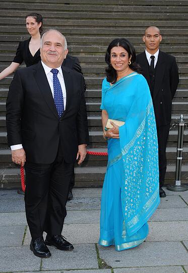 Bereits am Freitag fand ein Konzert der Prinzessin Kira von Preußen Stiftung anlässlich der kirchlichen Trauung von Prinz Georg Friedrich von Preußen und Prinzessin Sophie  statt. Im Bild: Prinz Hassan bin Talal und Prinzessin Sarvath von Jordanien