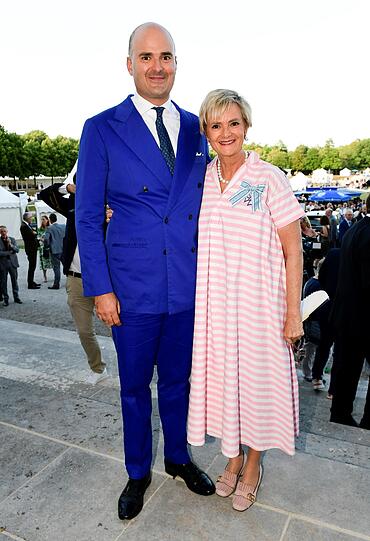 Fürstin Gloria von Thurn und Taxis mit Sohn Albert Fürst von Thurn und Taxis
