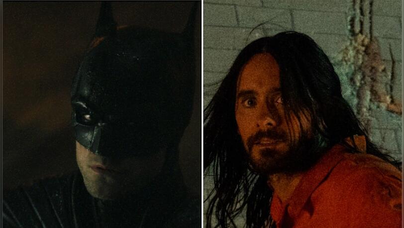 Robert Pattinson (l.) und Jared Leto werden im März jeweils zum Fledermausmann - der eine als Retter Gothams, der andere als Blutsauger wider Willen.