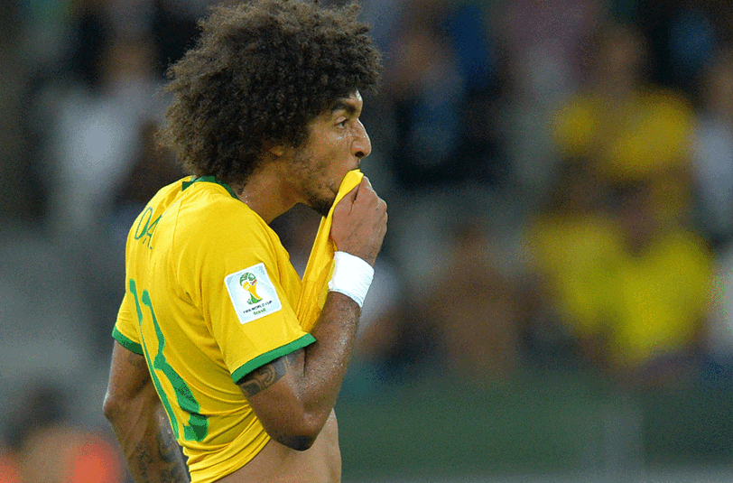 Dante bei der Niederlage Brasiliens im WM-Halbfinale gegen Deutschland.