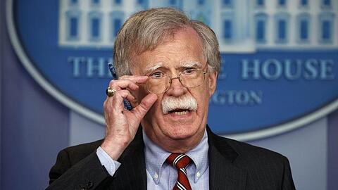John Bolton, Nationaler Sicherheitsberater der USA, spricht während der täglichen Pressekonferenz im Weißen Haus.