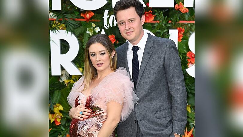 Billie Lourd und Ehemann Austen Rydell auf der Premiere zum Kinofilm "Ticket ins Paradies" in London.
