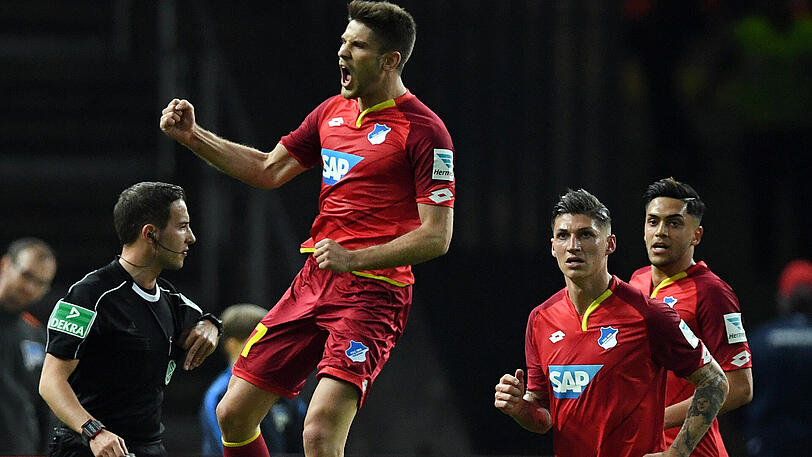 Hoffenheims Andrej Kramaric bejubelt seinen Treffer zum 2:1.