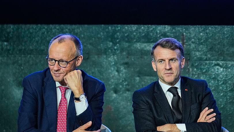 Wollen Europas Wirtschaft wieder auf Spur bringen, sind sich aber nicht ganz einig, wie: Bundeskanzler Friedrich Merz und der franz&ouml;sische Pr&auml;sident Emmanuel Macron. (Archivfoto)
