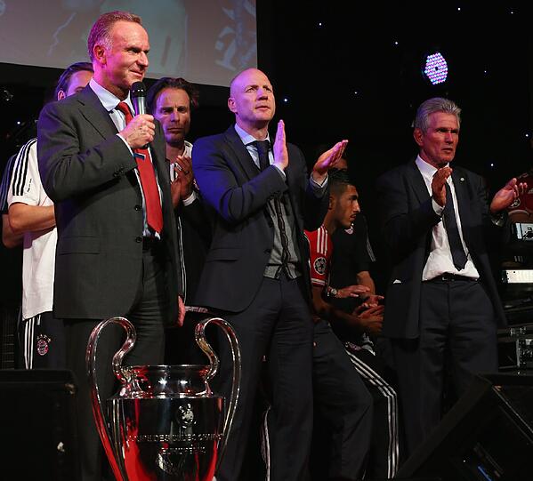 So sehen Sieger aus! Die Helden von London feiern den Champions League-Sieg 2013.