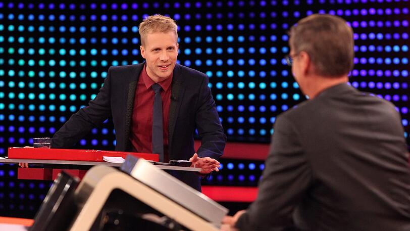 Moderator Oliver Pocher (l.) und Günther Jauch.