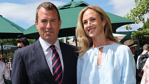 Peter Phillips und seine Verlobte Harriet Sperling beim diesjährigen Wimbledon-Turnier.