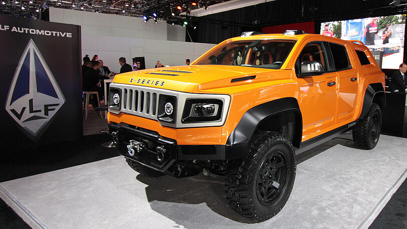 Gelände-Comeback: Der X-Series des Kleinserienherstellers VLF greift typische Hummer-Elemente auf und soll rund 80 000 Euro kosten.