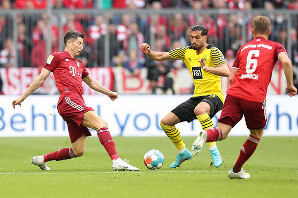 In der Liga wie gewohnt an der Spitze: Die Bayern machten ausgerechnet gegen Liga-Rivale Dortmund die Meisterschaft klar.