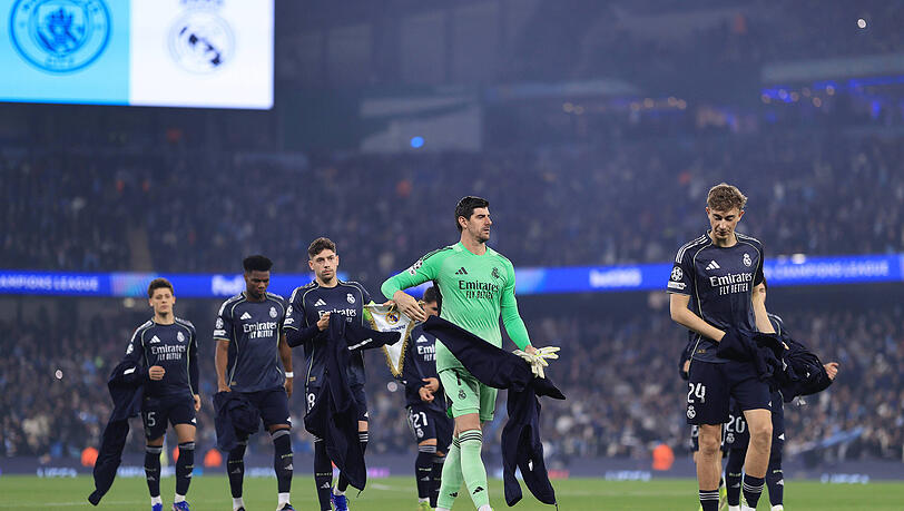 Real Madrids Torh&uuml;ter Thibaut Courtois wird wohl beide Spiele gegen den FC Bayern verpassen.