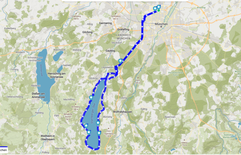 F&uuml;r Fortgeschrittene: um den See.