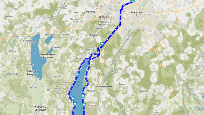 F&uuml;r Fortgeschrittene: um den See.