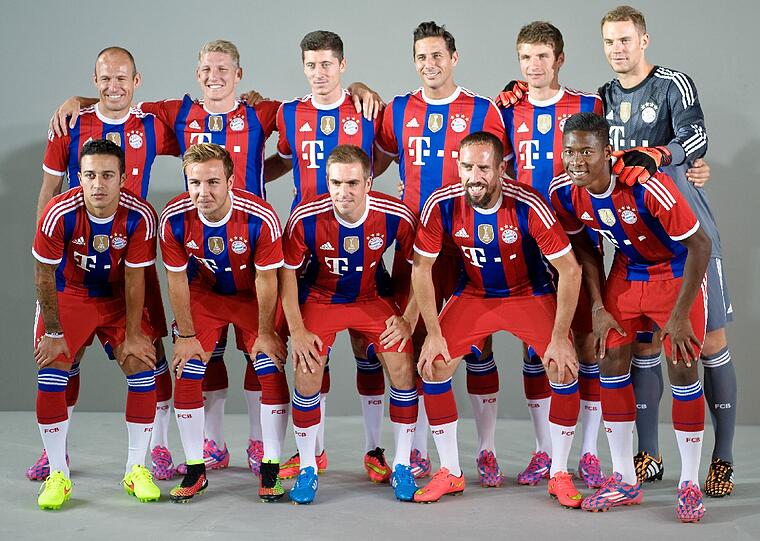 Bilder vom offiziellen Fototermin der Bayern.